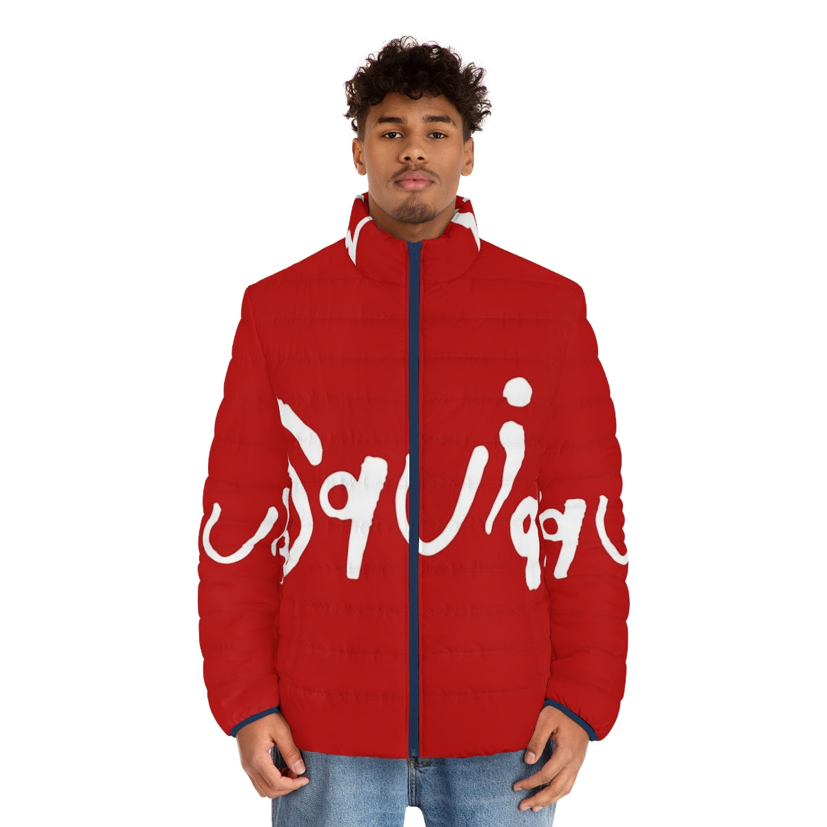 Squid Puffer Jacket with Music-Inspired Design - men front