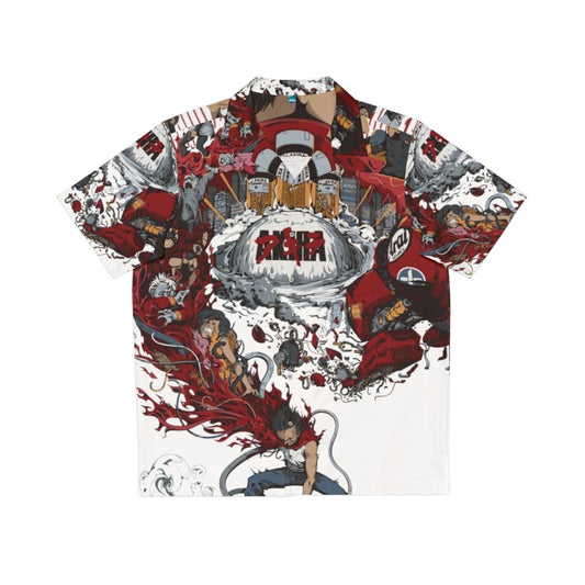 Akira III Hawaiian Shirt with sci-fi and anime-inspired graphics