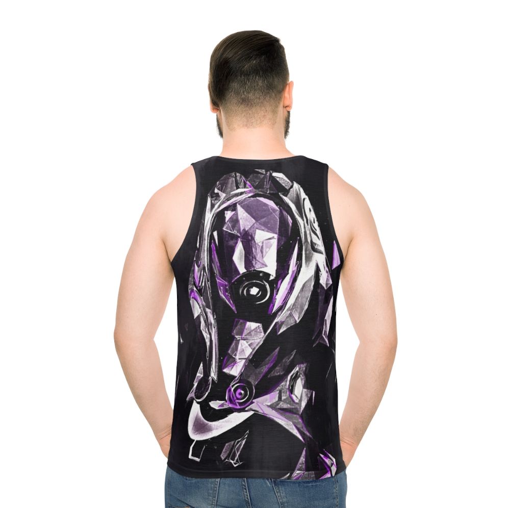 Mass Effect Tali Pilgrimage Unisex Tank Top - men back