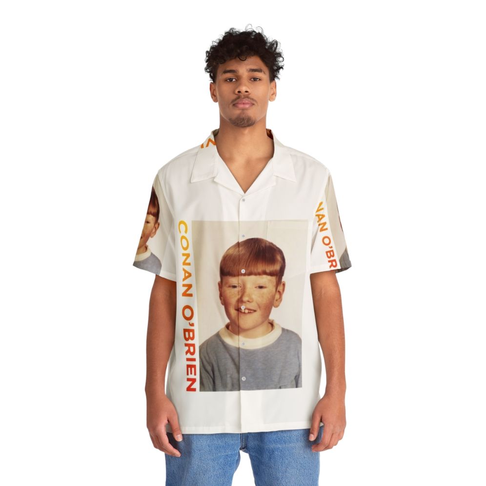 Conan O'Brien Portrait Hawaiian Shirt - People Front