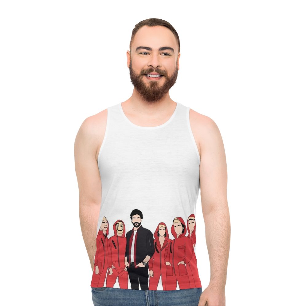 Money Heist Professor and Cast Unisex Tank Top - men