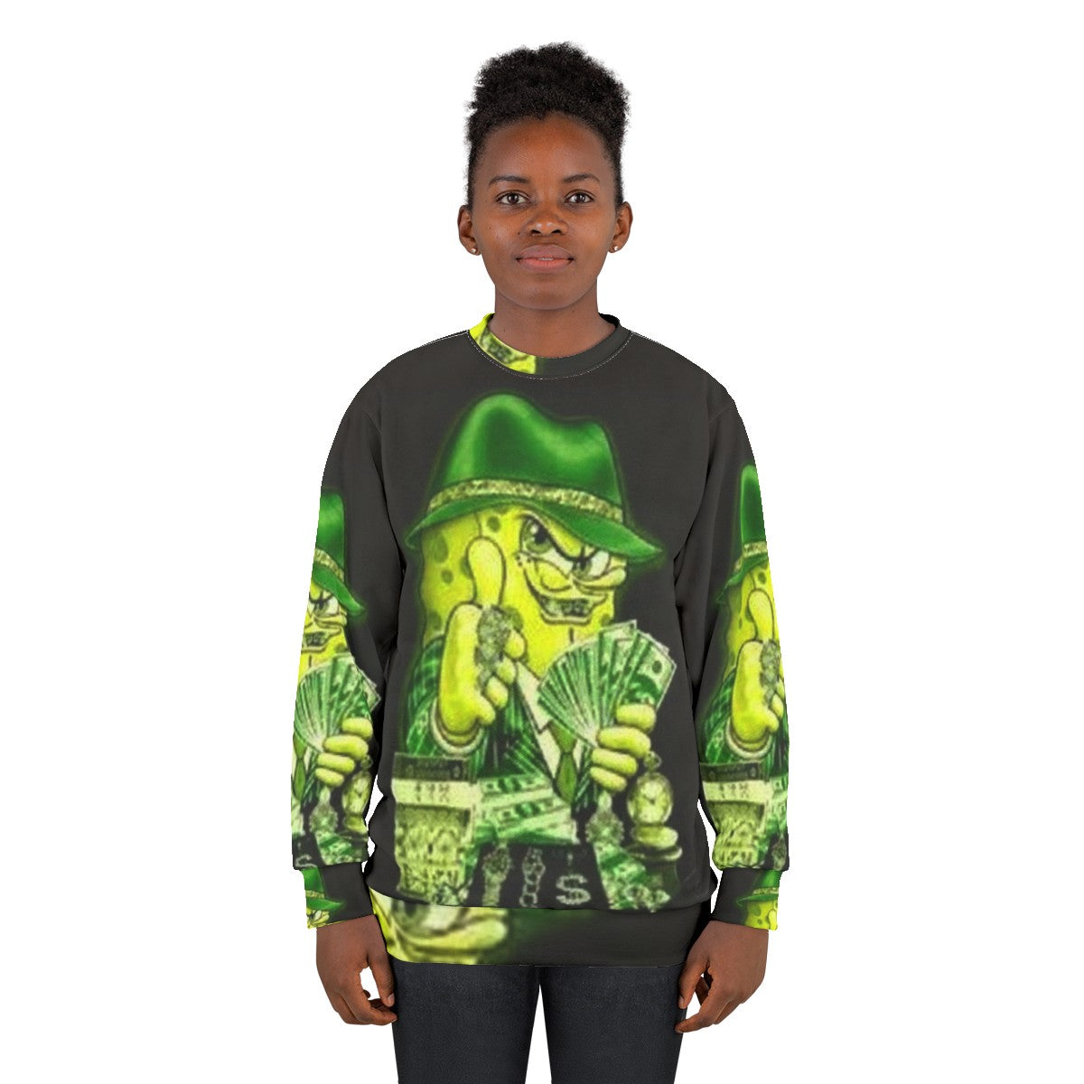 Cash Money Pimp Spongebob Inspired Sweatshirt - women