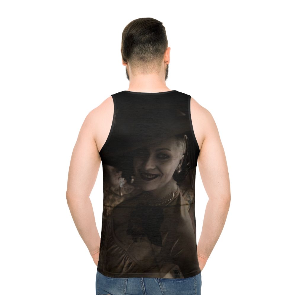 Resident Evil Lady Dimitrescu Tall Lady Unisex Tank Top - men back