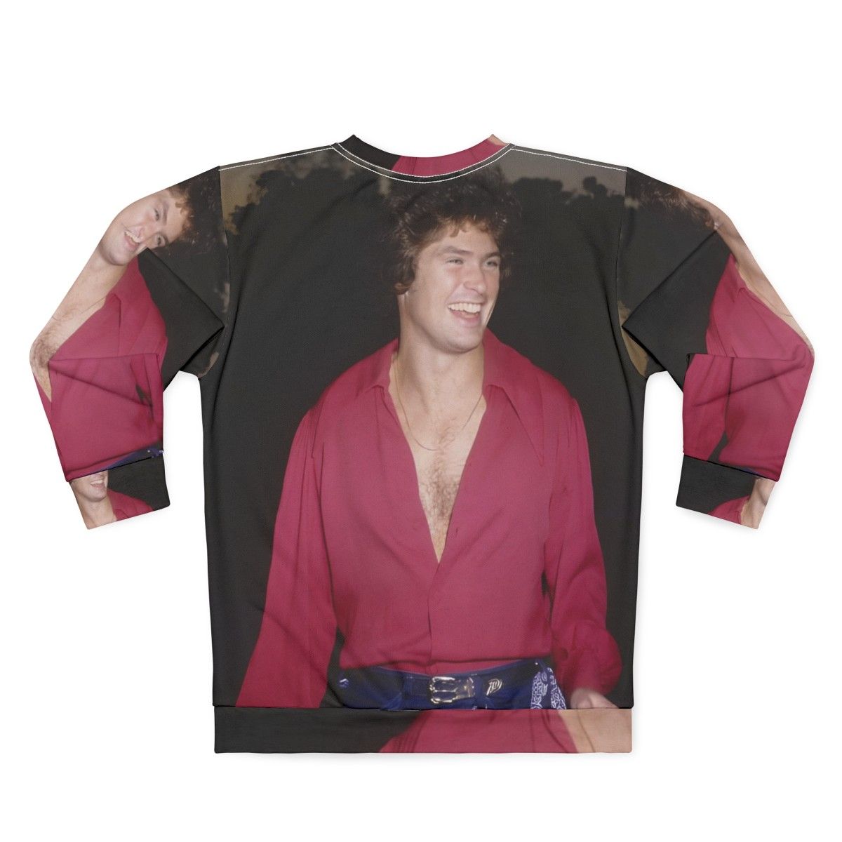 Vintage David Hasselhoff "So Hot" Sweatshirt - Back