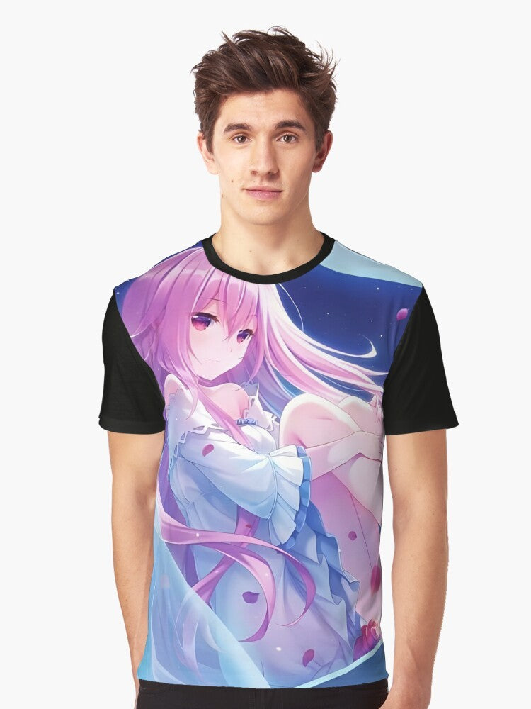 Seirei Gensouki: Spirit Chronicles Anime T-Shirt featuring characters Celia, Rio, Latifa, Aishia, Claire, Miharu, Ayase, Beltrum, and Christina - Men