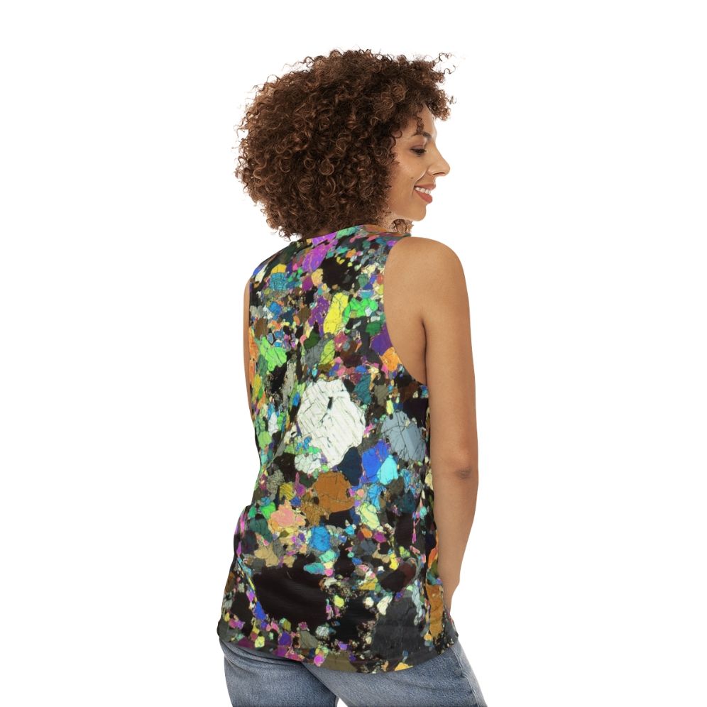 Peridotite thin section unisex tank top - women back