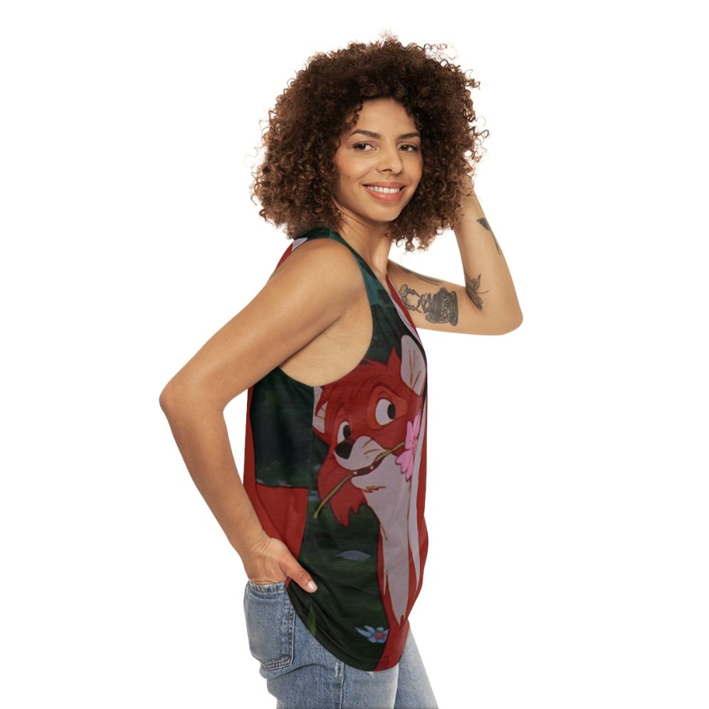 The Fox and the Hound Death and Vixey Unisex Tank Top - women side