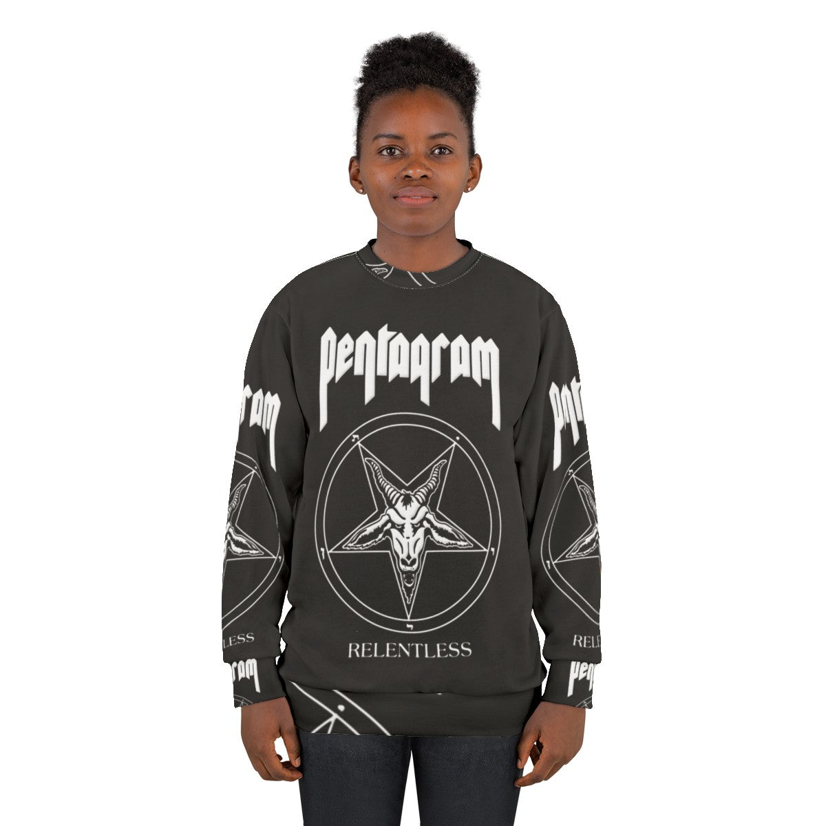 Pentagram Relentless Heavy Metal Sweatshirt - women