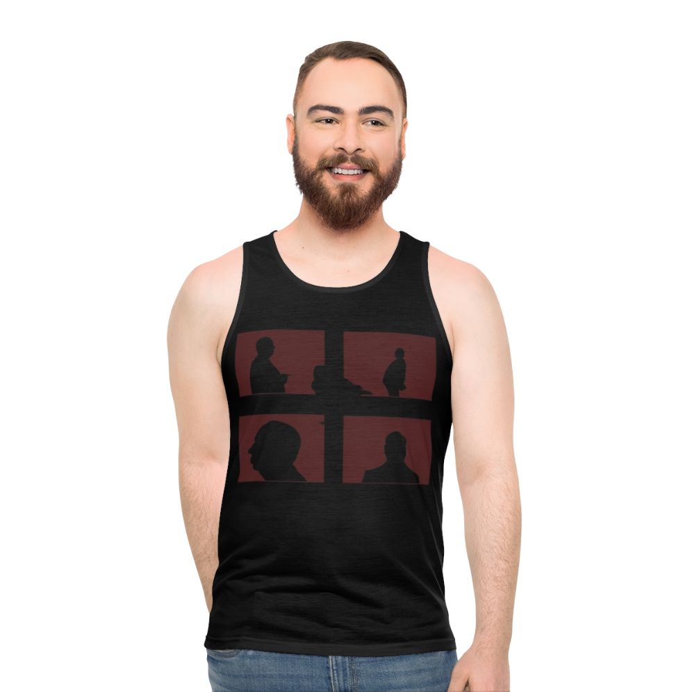 Hitchcock Unisex Tank Top with Alfred Hitchcock Thriller Artwork - men