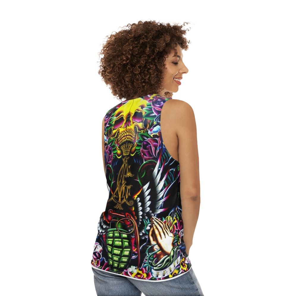 Unisex Ed Hardy Vintage Tank Top - women back