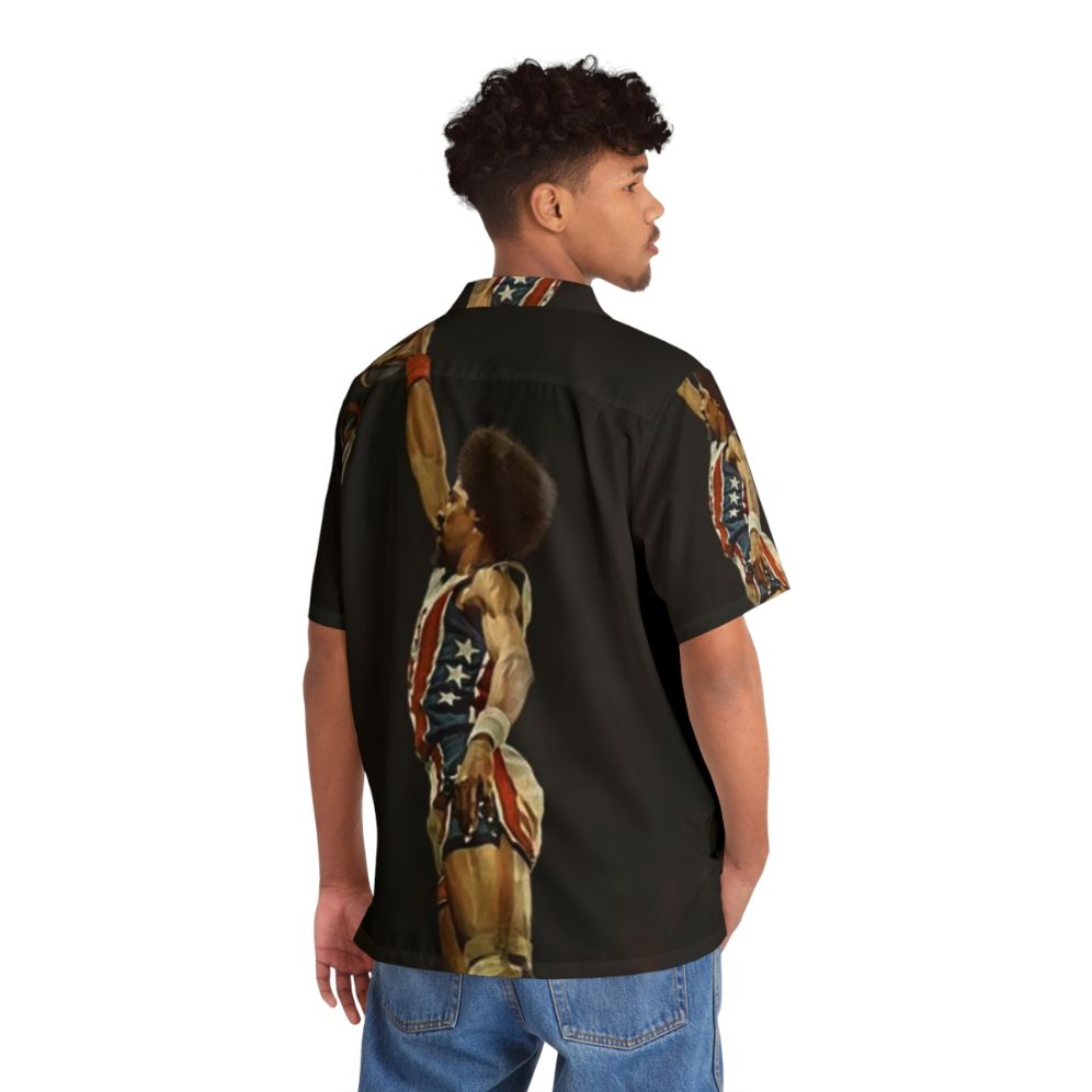 Dr. J Hawaiian Shirt featuring iconic basketball player Julius Erving - People Back