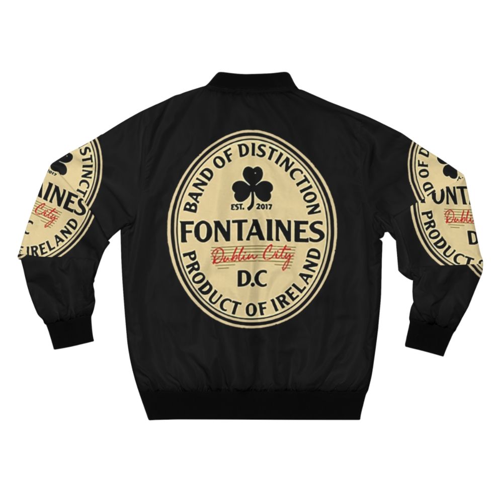 Fontaines DC Bomber Jacket featuring the band's logo and name - Back