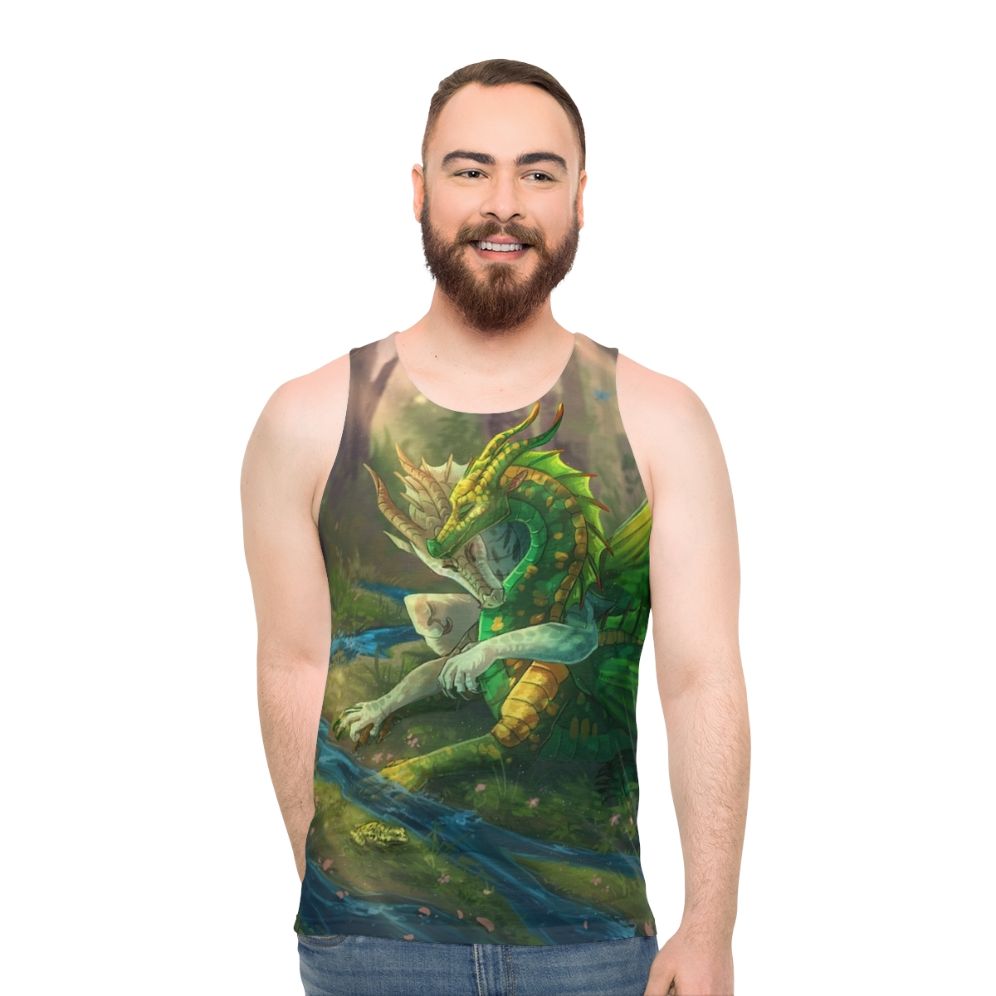 Sundew and Willow Fantasy Dragon Tank Top - men