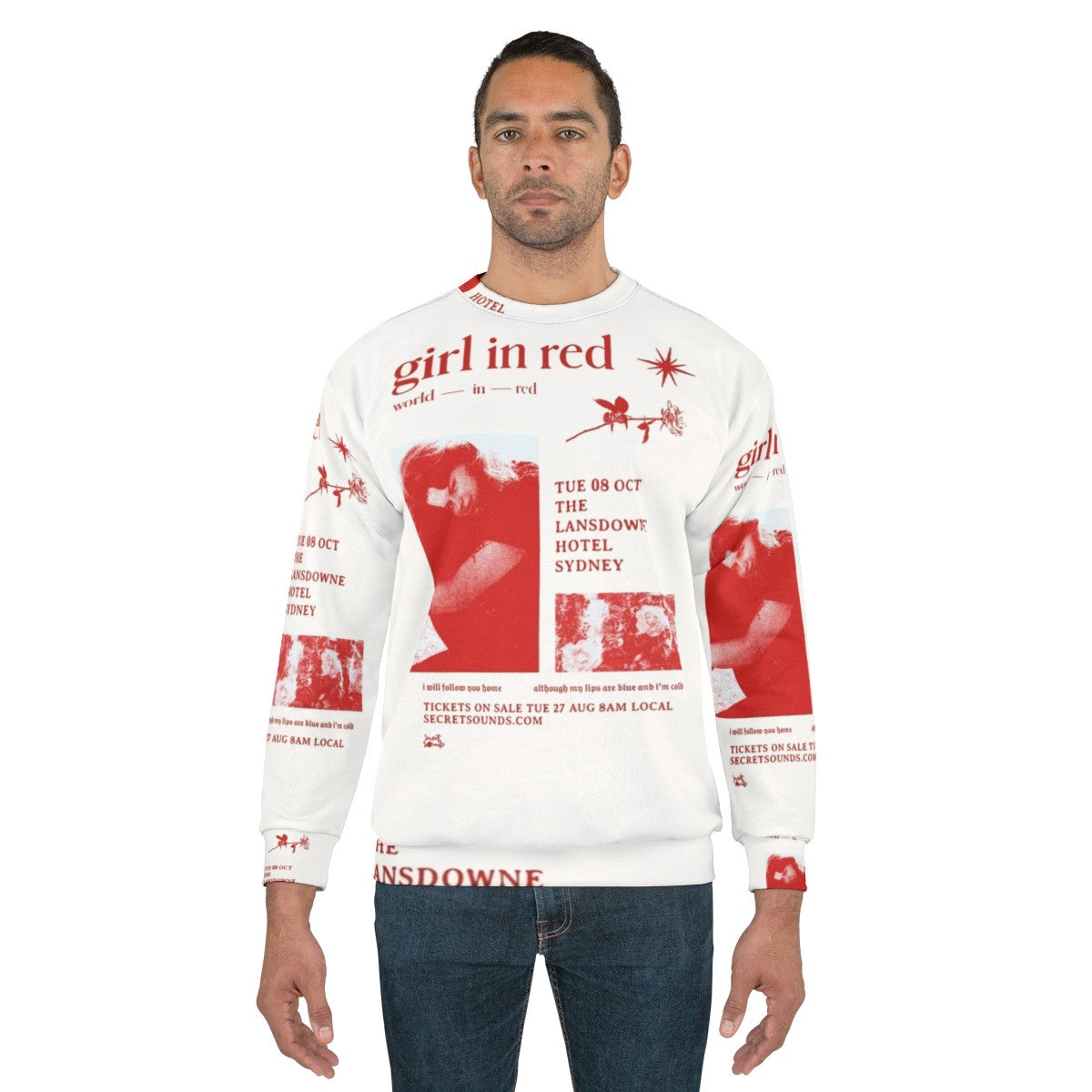 Girl In Red World In Red Tour Indie Pop Sweatshirt - men