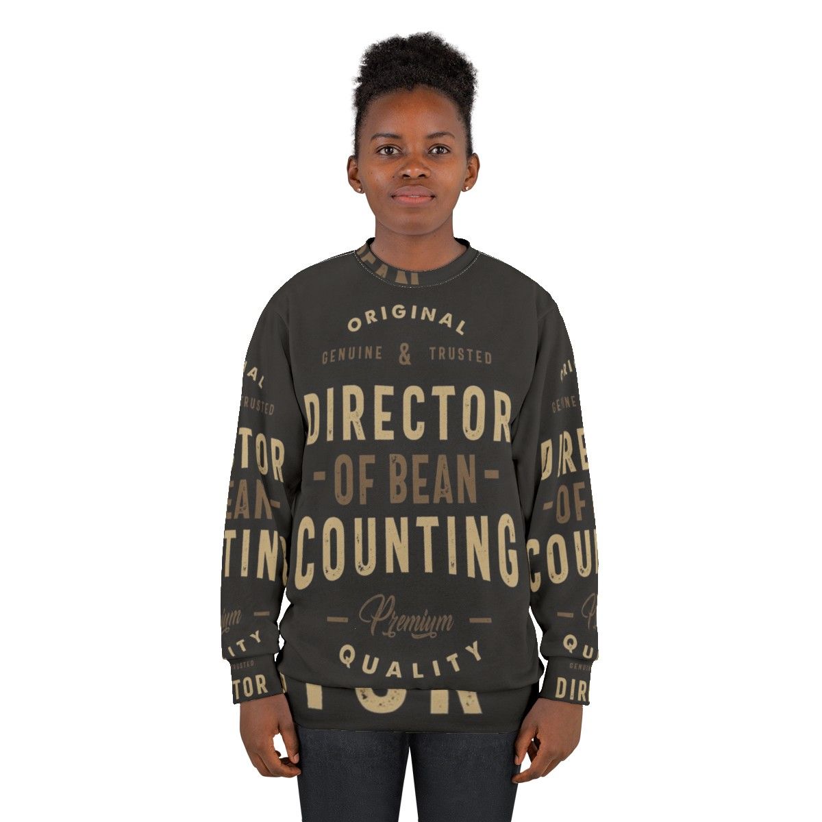 Director of Accounting Sweatshirt with Humorous Typography - women