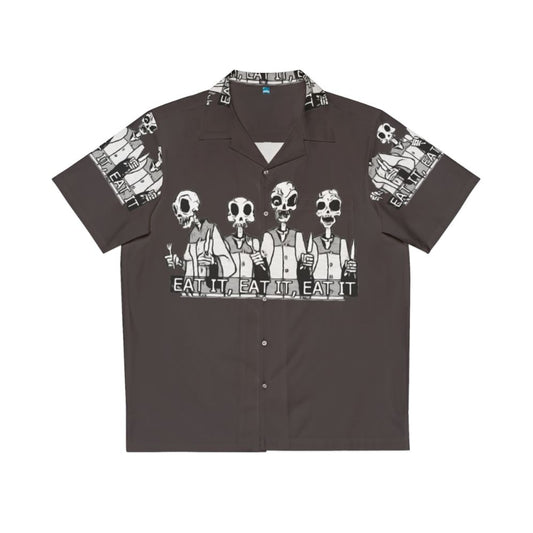 Eat It Hawaiian Shirt with A7X and Skulls Design