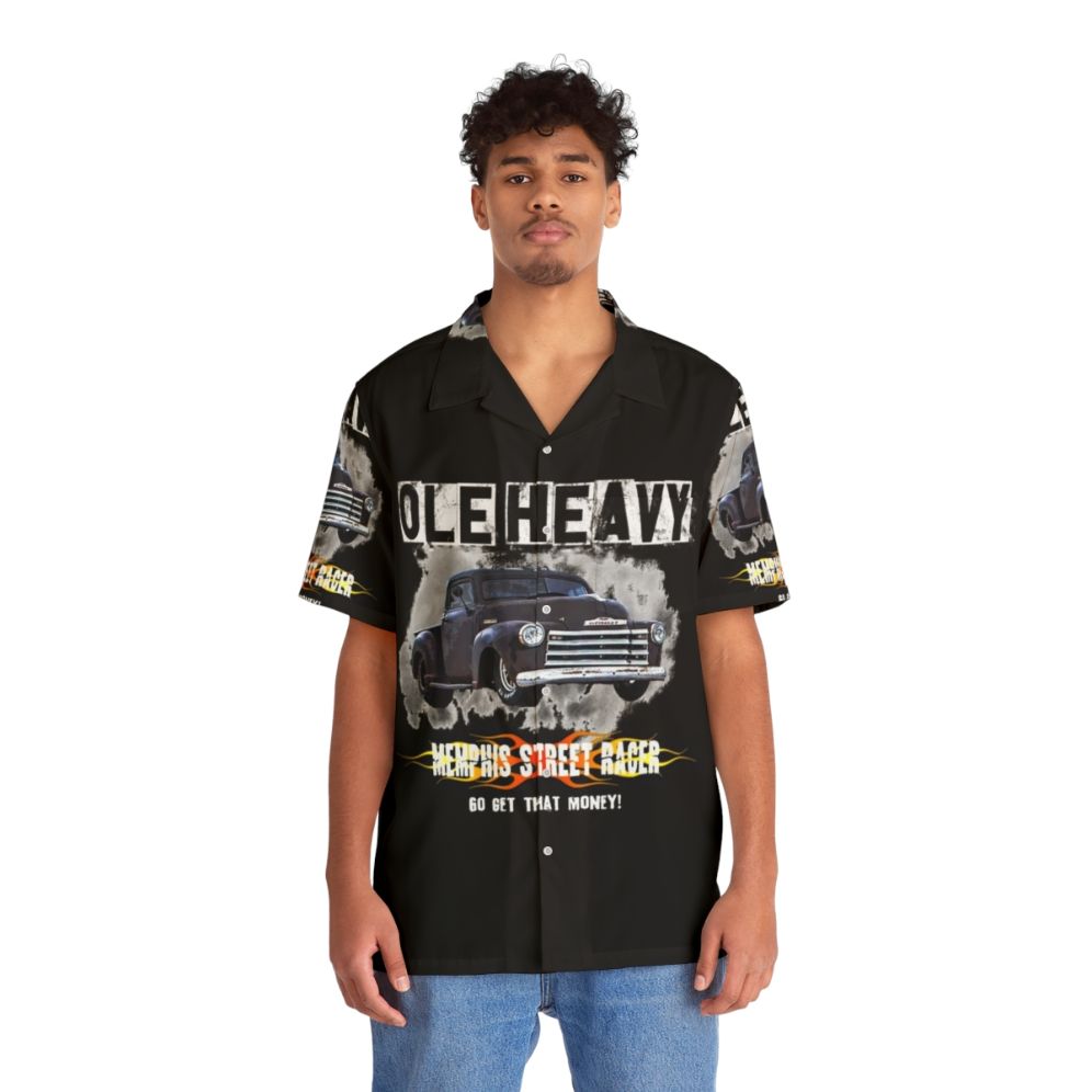 Heavy Truck Street Racer Ole Memphis-Style Hawaiian Shirt - People Front