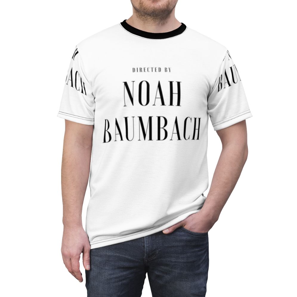 T-shirt celebrating the work of acclaimed independent film director Noah Baumbach - men front