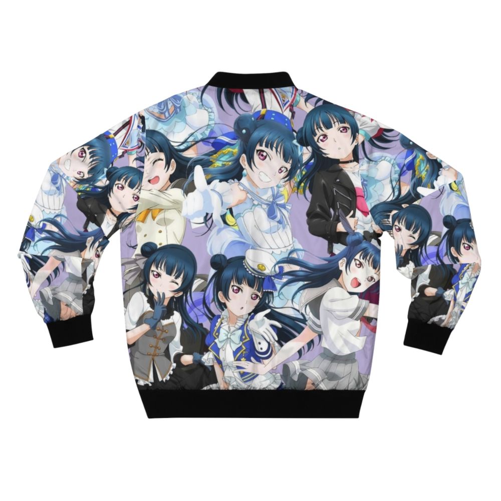 Yohane Tsushima Love Live Sunshine Bomber Jacket with anime character design - Back