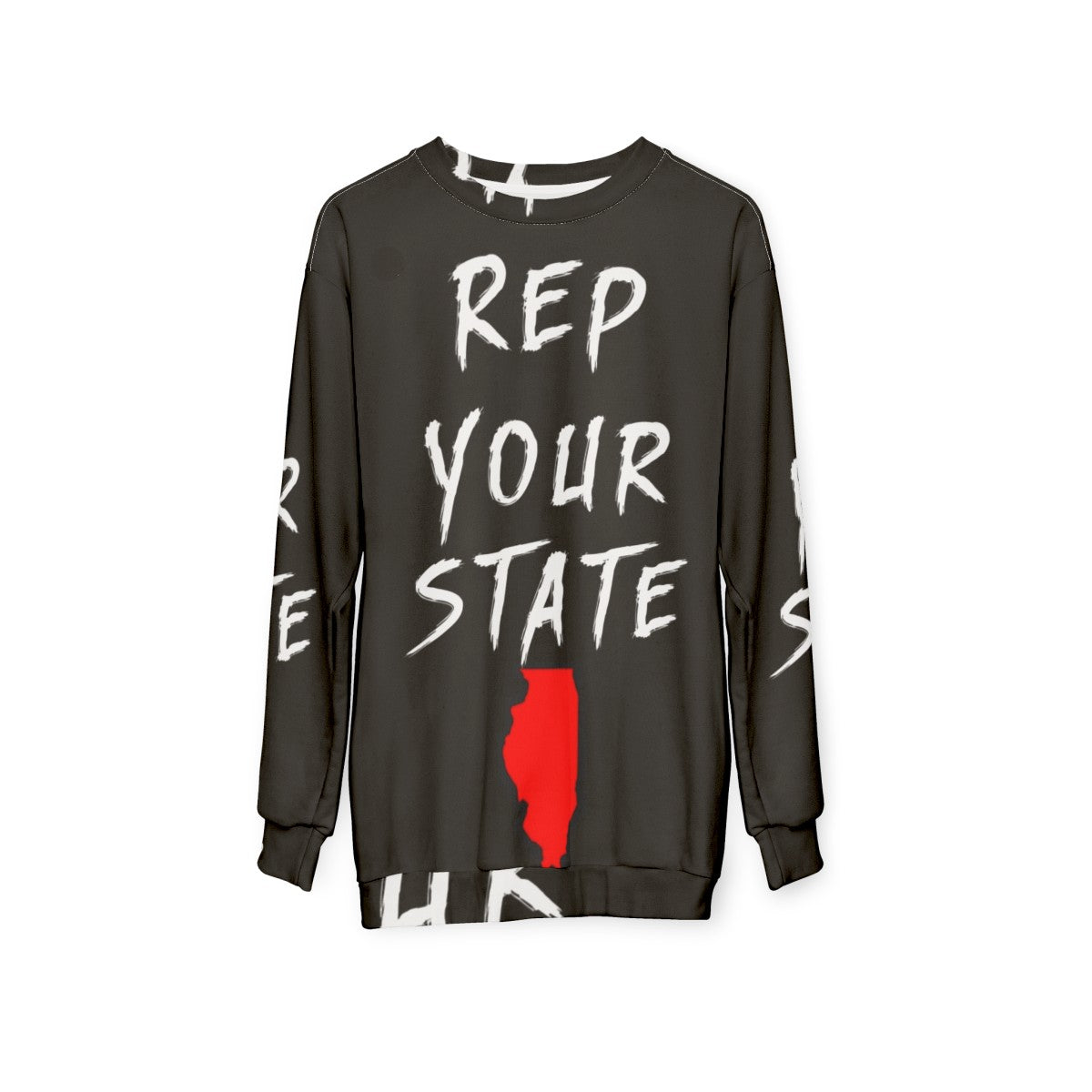 Illinois State Pride Sweatshirt - hanging