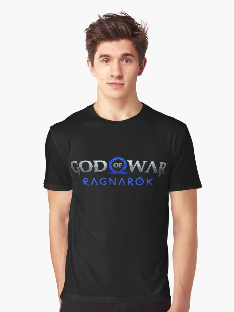 God of War Ragnarok Graphic T-Shirt featuring the iconic God of War Ragnarok logo - Men