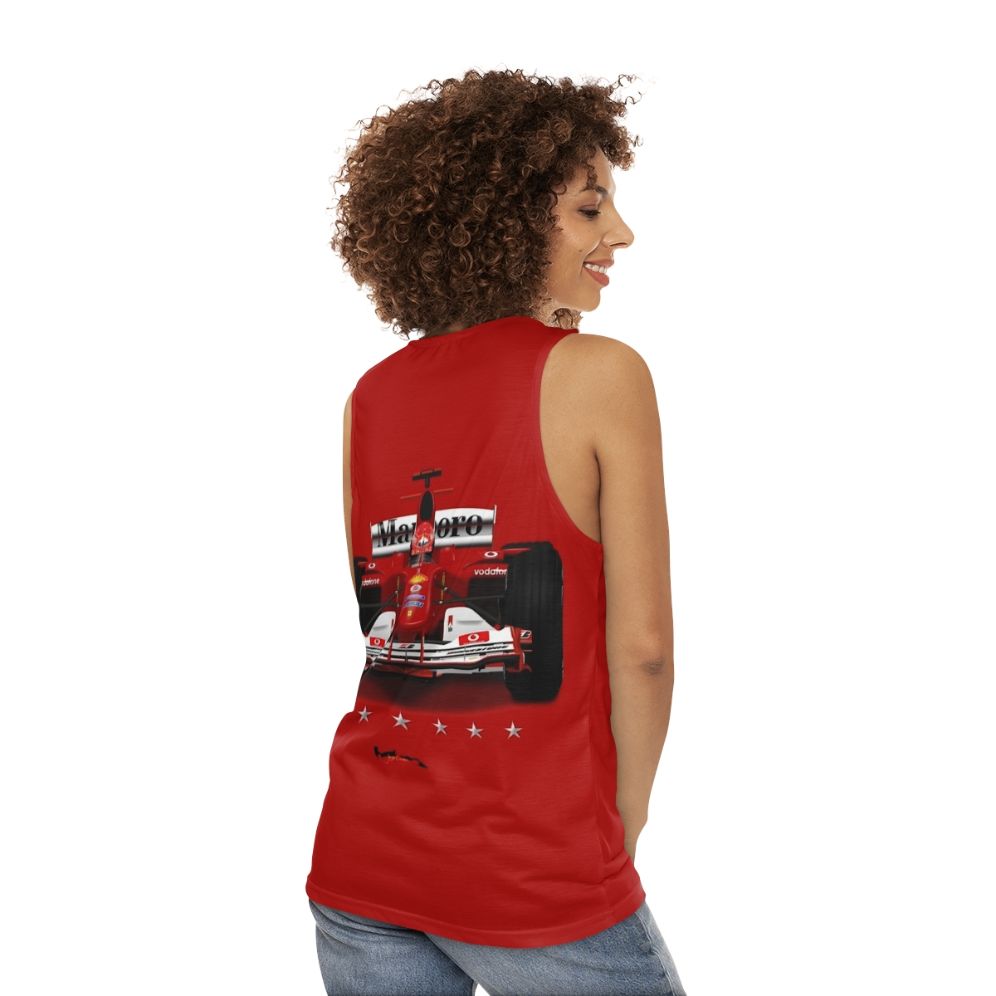 Formula One F1 Champion Unisex Tank Top - women back