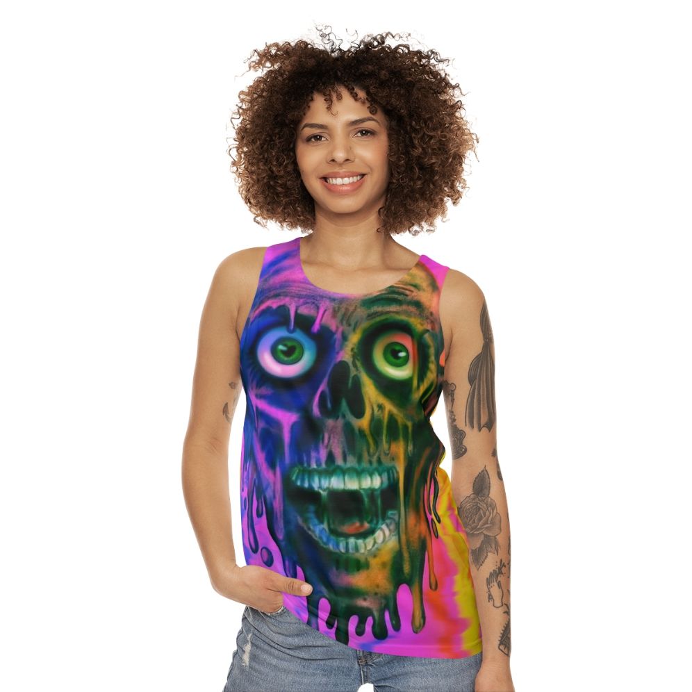 Tar Man Unisex Horror Movie Zombie Tank Top - women