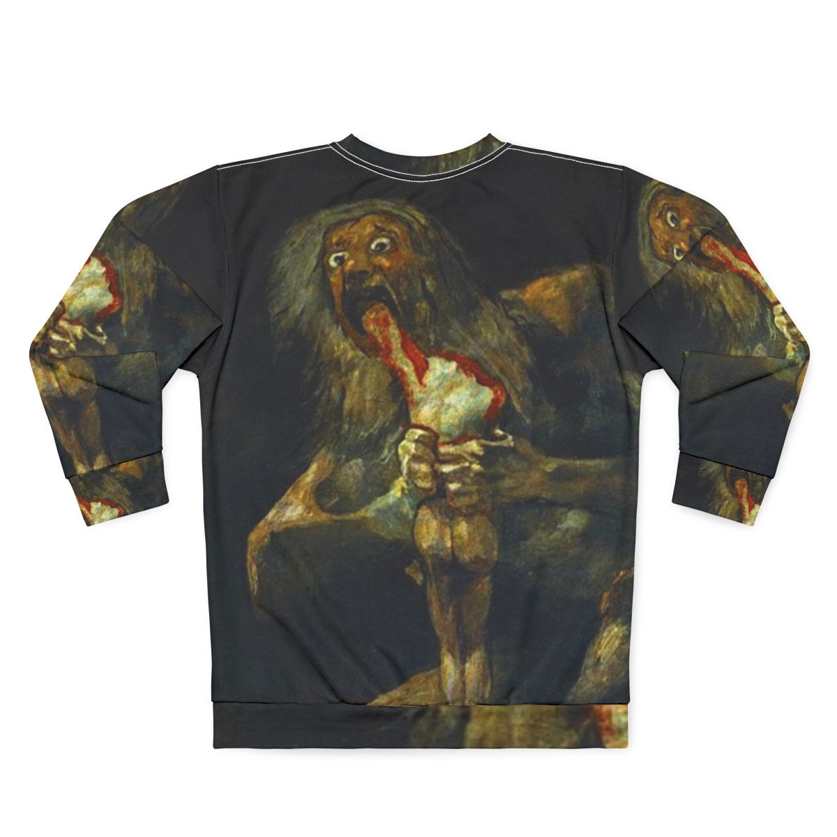 Francisco Goya 'Saturn Devouring His Son' art history sweatshirt - Back