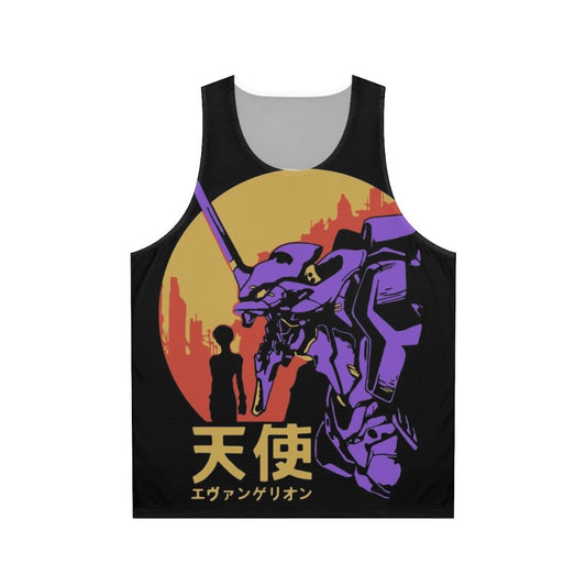 Neon Genesis Evangelion Unit 01 Retro Anime Tank Top