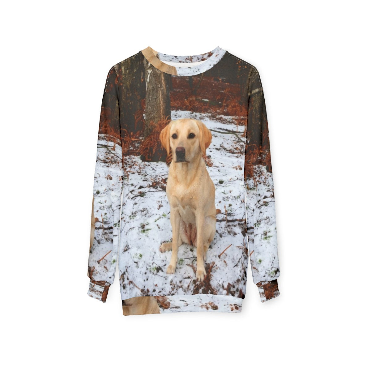 Yellow Labrador Retriever Sweatshirt - hanging