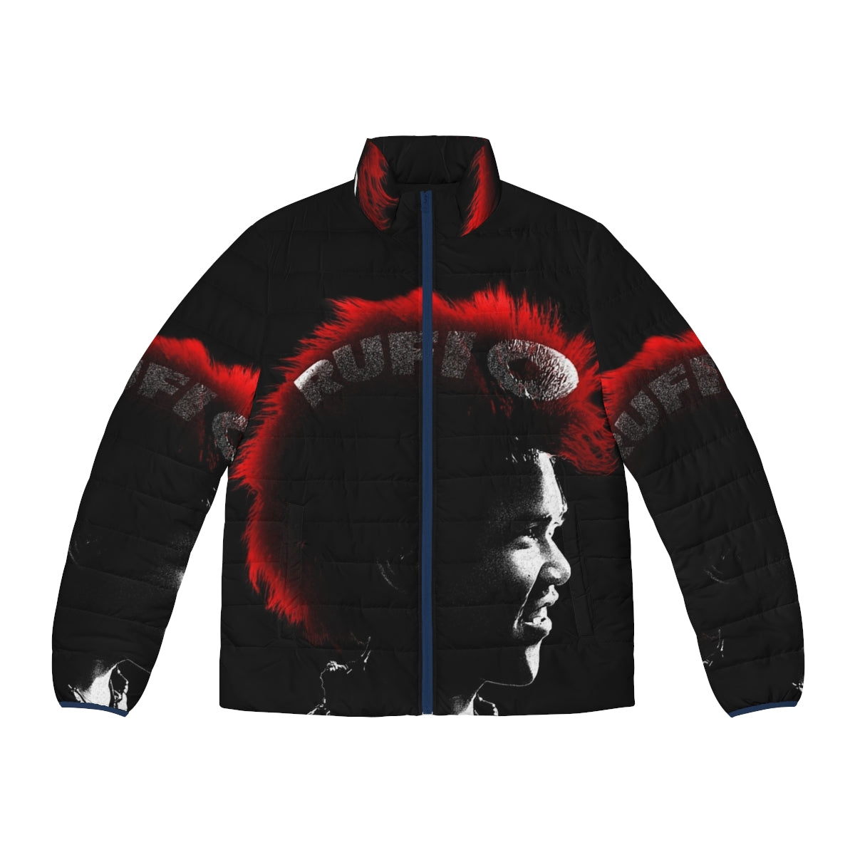 Rufio Puffer Jacket with 90s Peter Pan Inspired Design