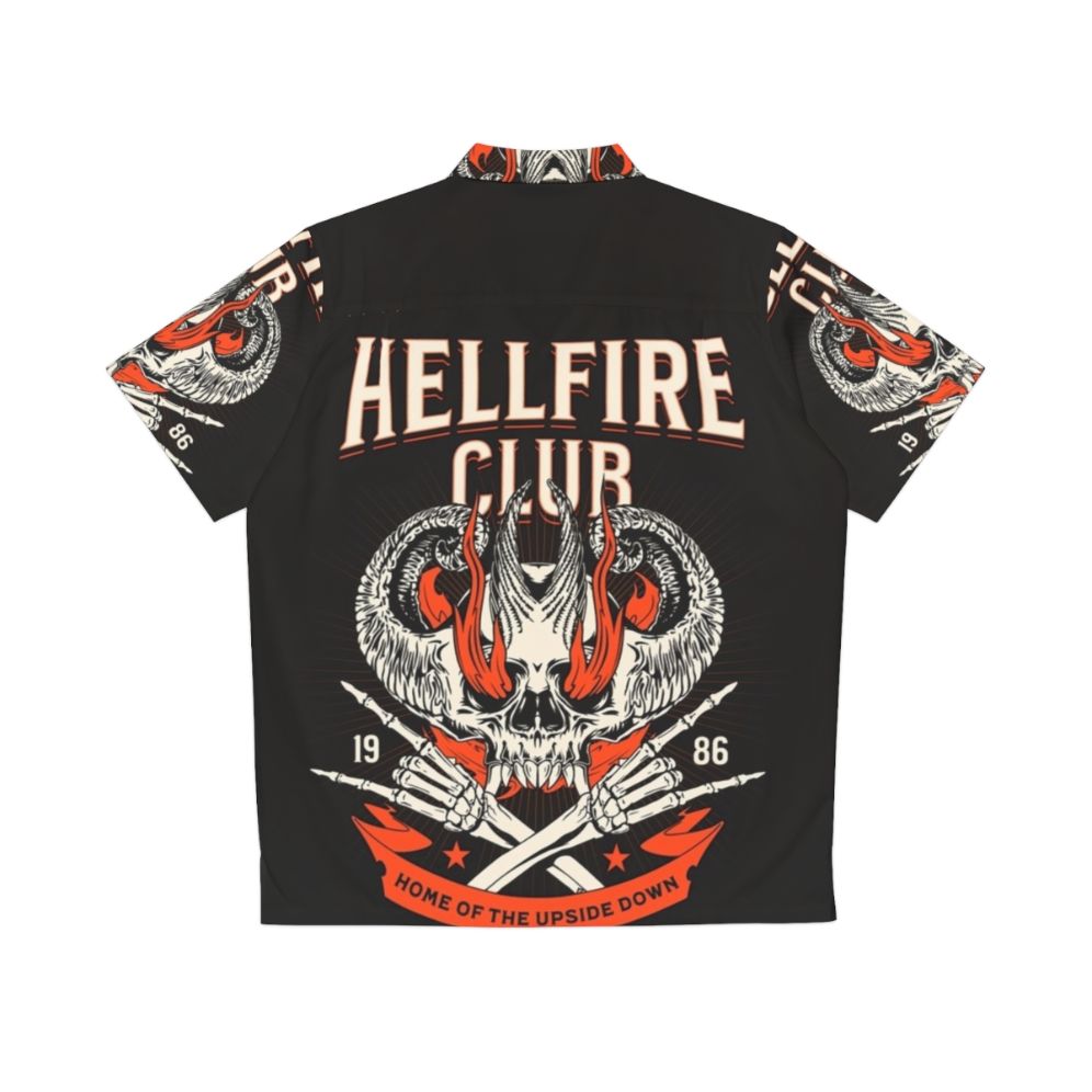 Hellfire Club Hawaiian Shirt 2 - Stranger Things Inspired 1980s Style Shirt - Back