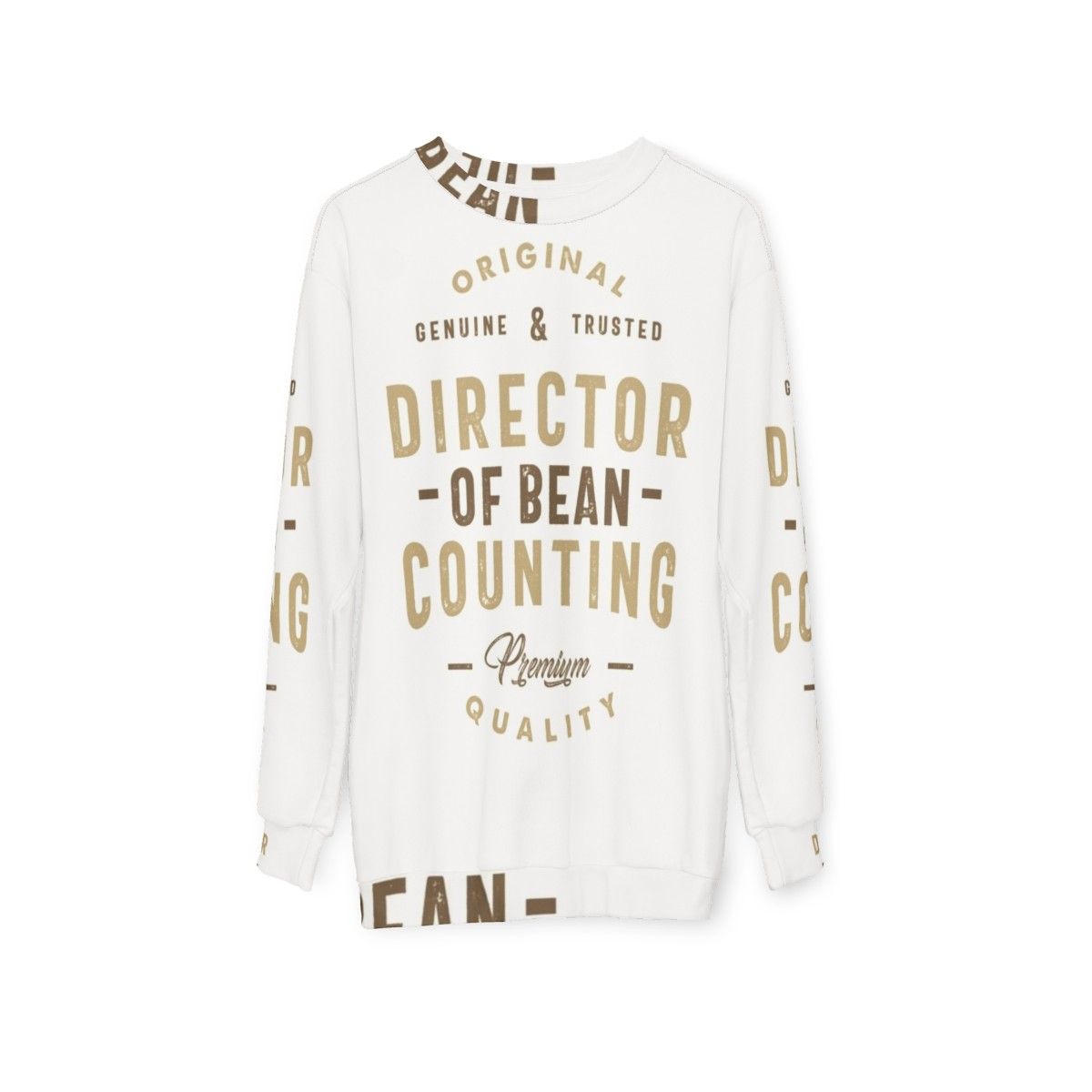 Director of Bean Counting Accounting Sweatshirt - hanging