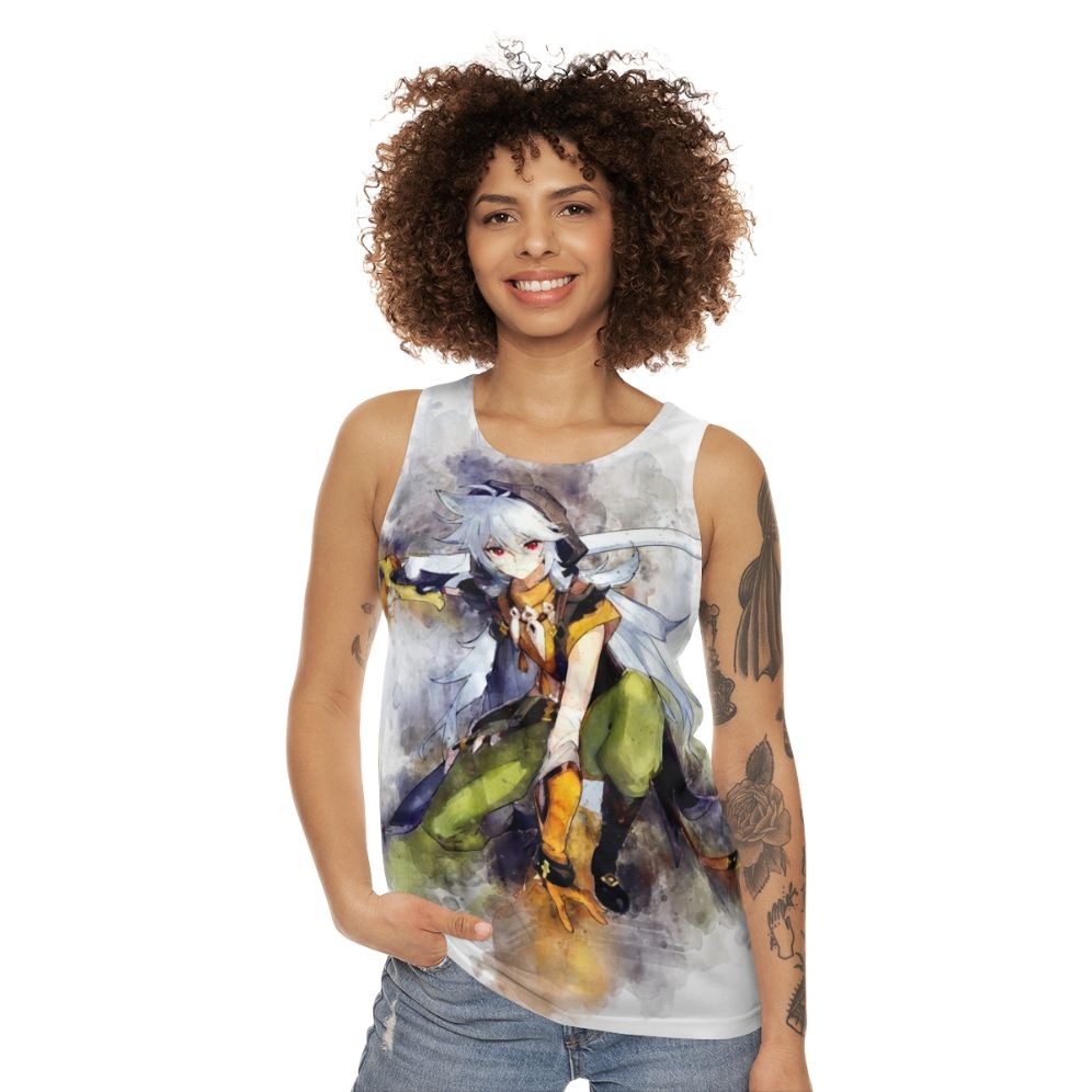 Genshin Impact Razor Unisex Anime Tank Top - women