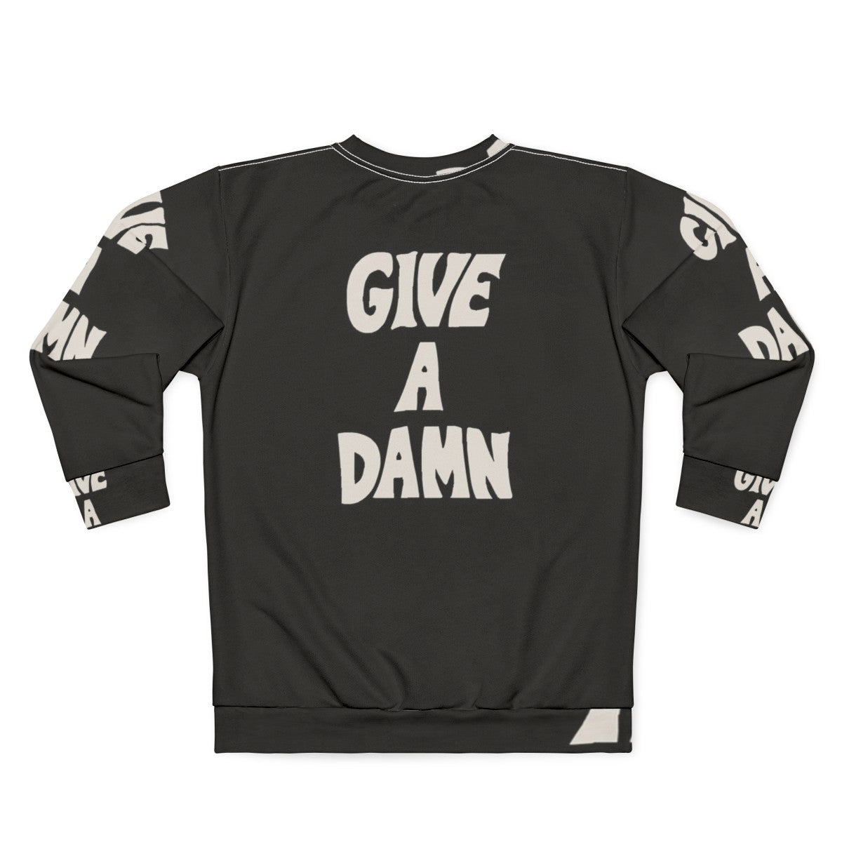 Alex Turner Inspired "Give A Damn" Graphic Sweatshirt - Back