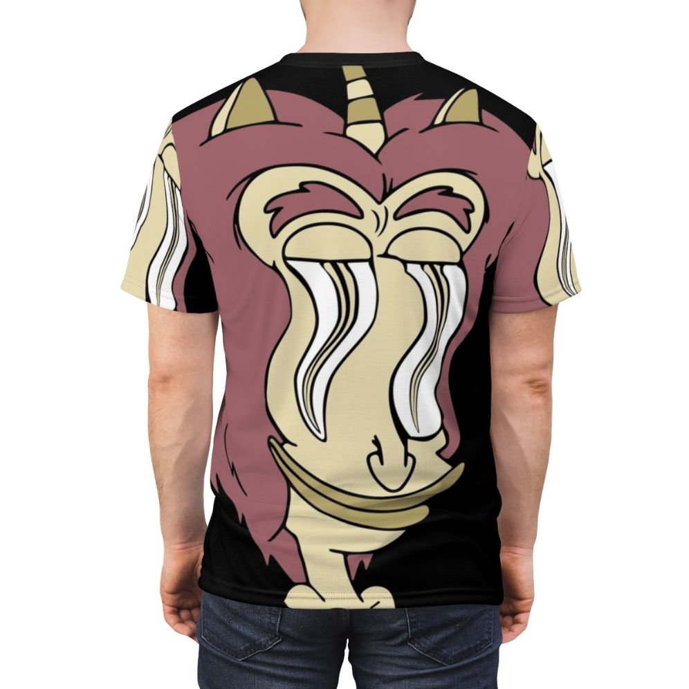 Vibrant graphic tee featuring characters from the popular Netflix series Big Mouth - men back