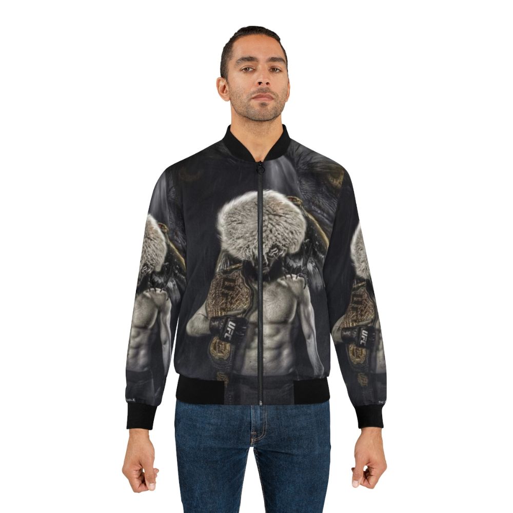 Khabib Nurmagomedov Undefeated UFC Lightweight Champion Bomber Jacket - Lifestyle