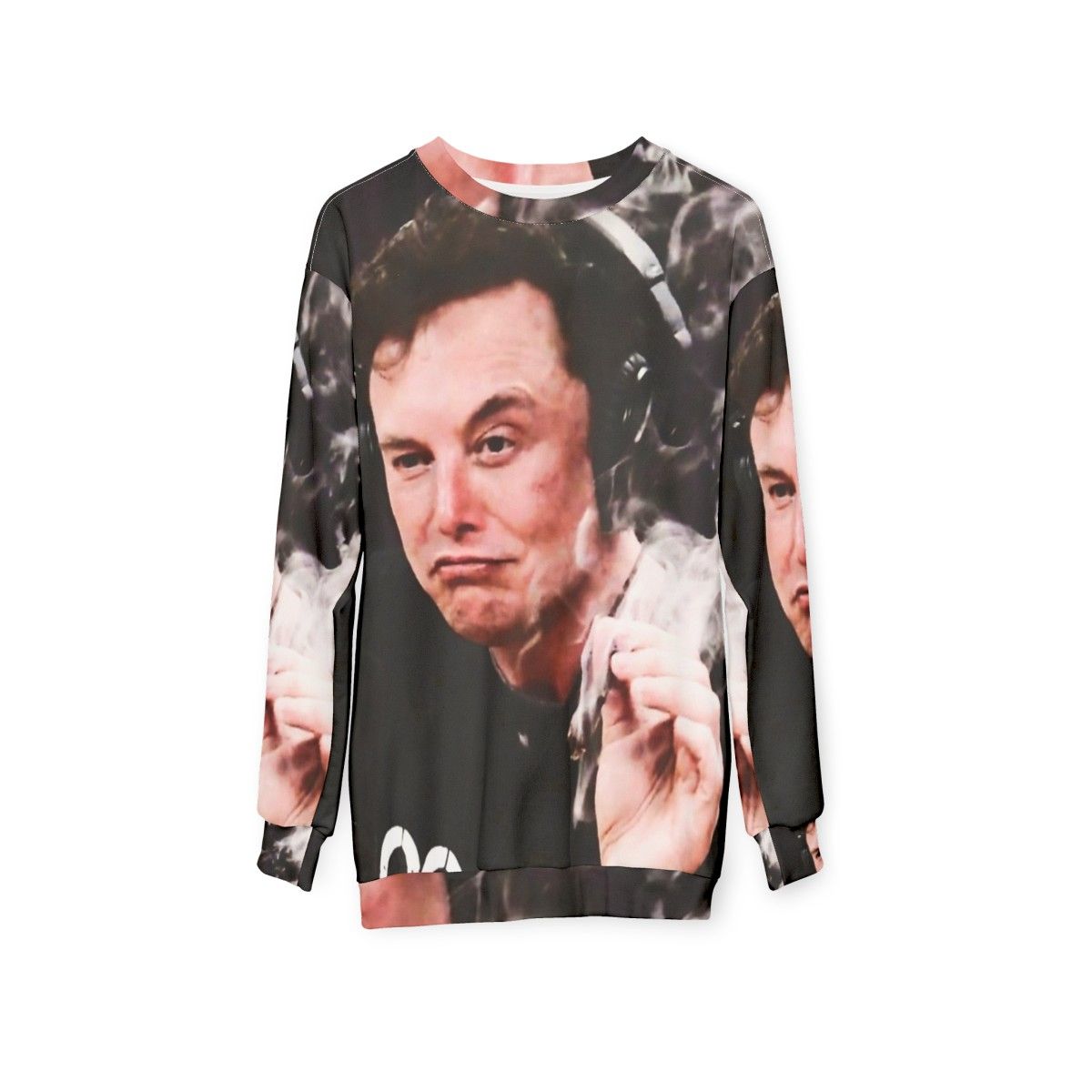 Elon Musk Smoking Weed Sweatshirt - hanging