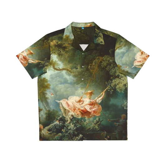 Rococo Hawaiian Shirt featuring The Swing painting by Jean Honore Fragonard