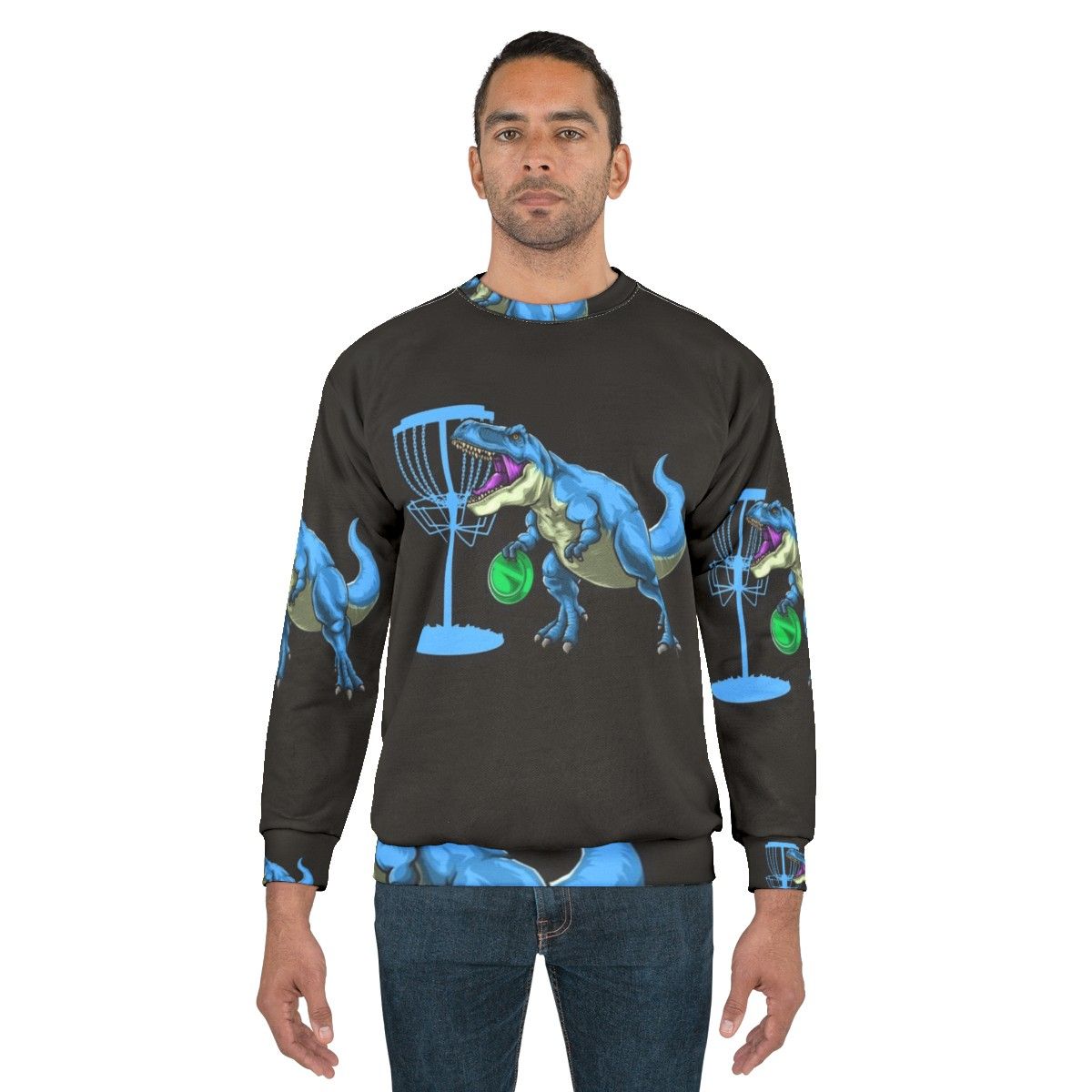 Disc Golf Dinosaur Sweatshirt - men