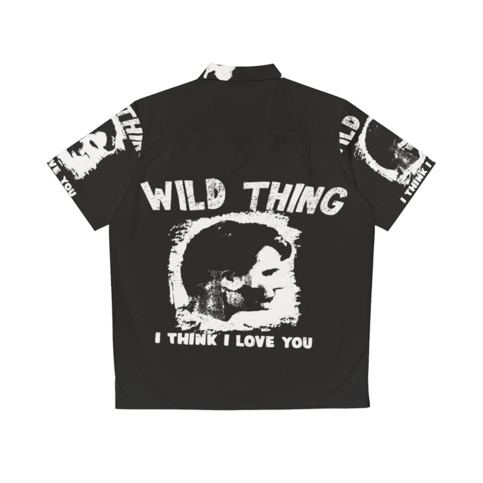 Wild Thing Major League Hawaiian Shirt featuring Charlie Sheen character from 80s movie - Back