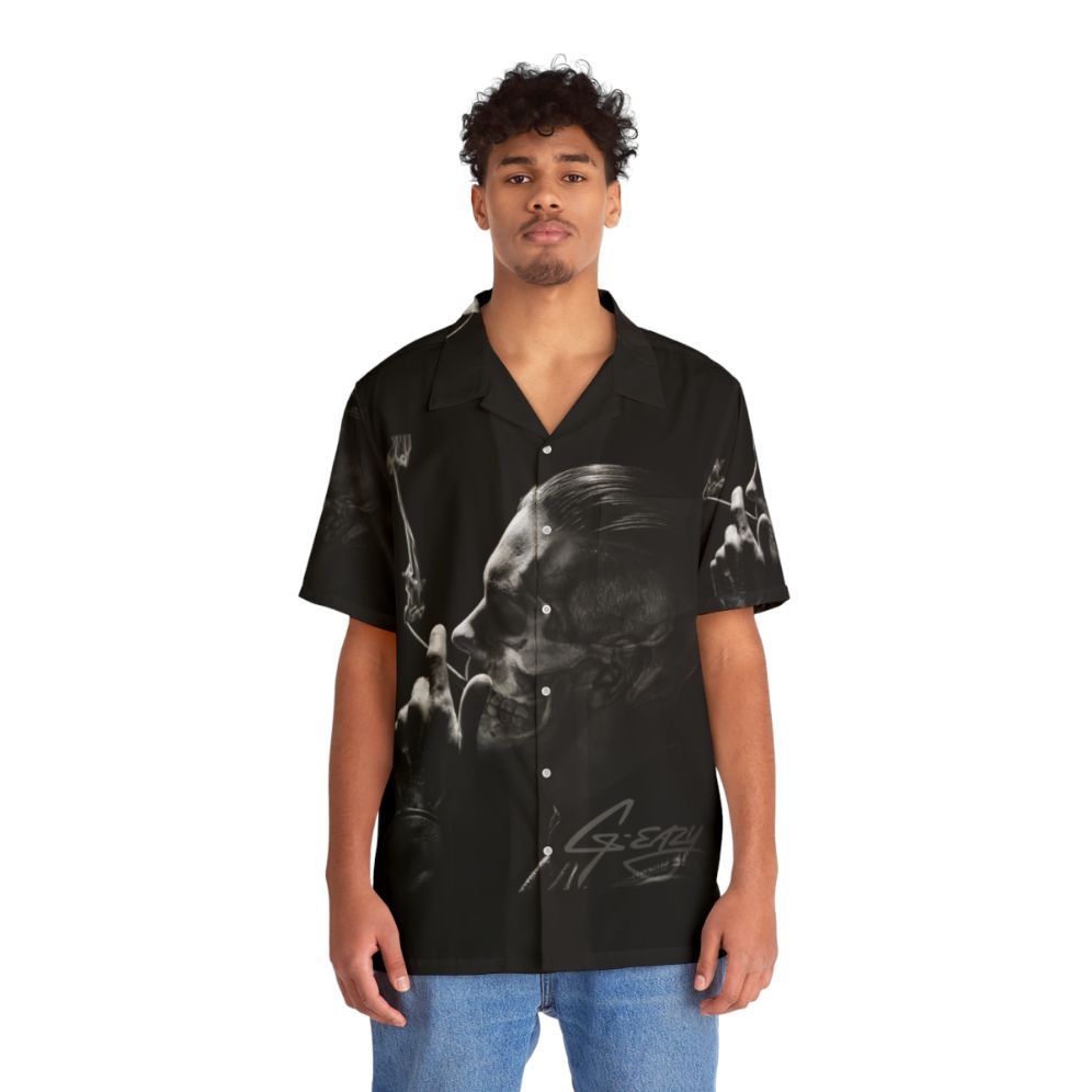 Vibrant Floral Hawaiian Shirt - People Front