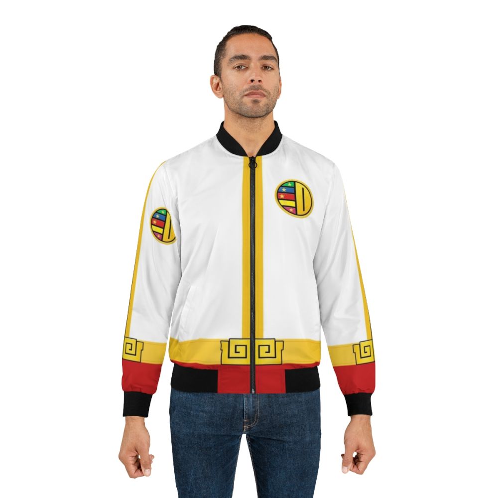 Red bomber jacket with power rangers design - Lifestyle