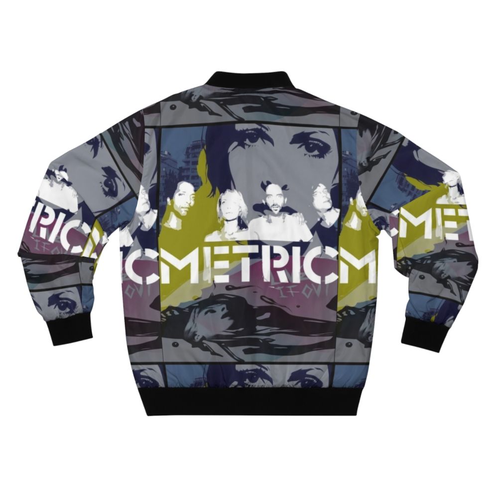 Old World Indie Bomber Jacket with Metric and Emily Haines-inspired design - Back