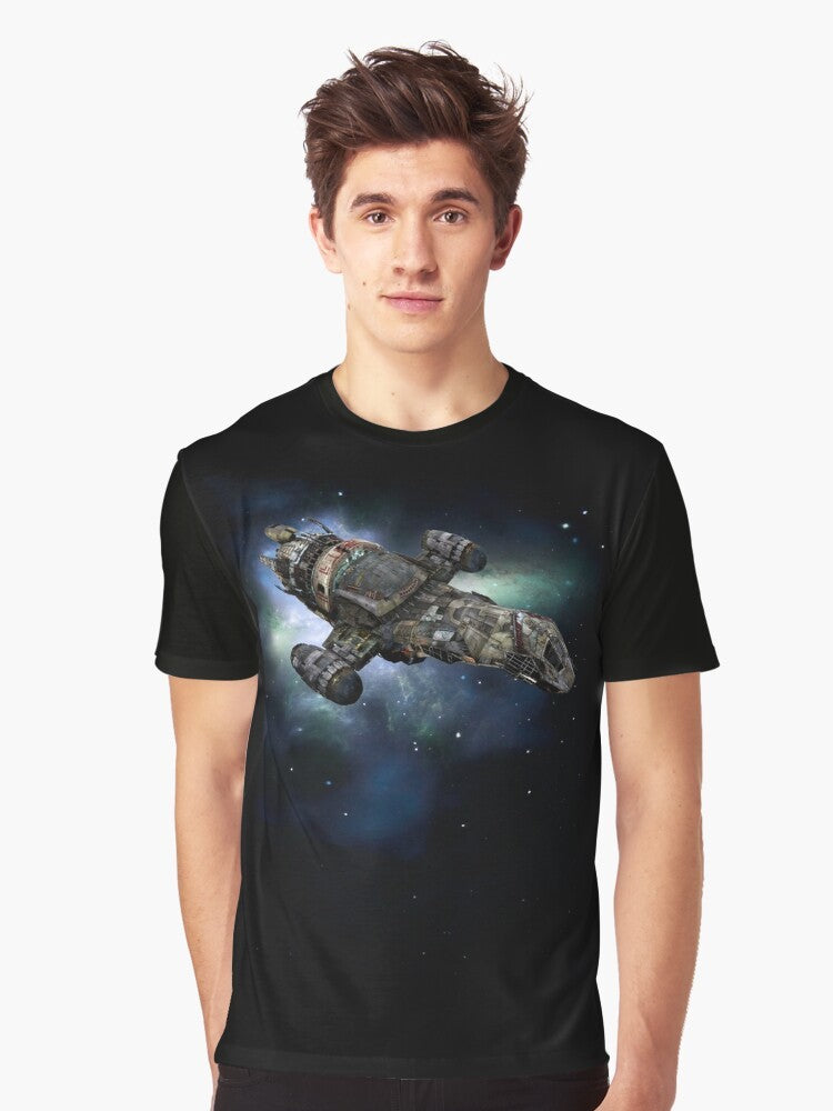 Firefly graphic t-shirt with Serenity ship design - Men