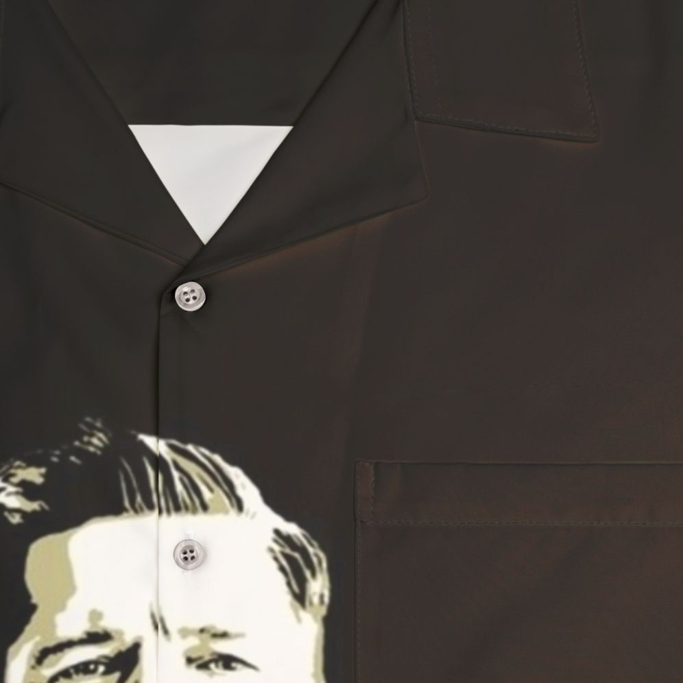 Gorlami Hawaiian Shirt featuring Brad Pitt's character from Inglorious Basterds - Detail