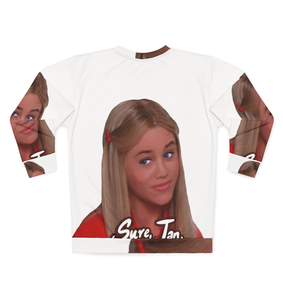 "Sassy 'Sure Jan' Brady Bunch Pop Culture Sweatshirt" - Back