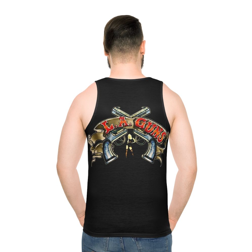 LA Guns Unisex Tank Top - men back