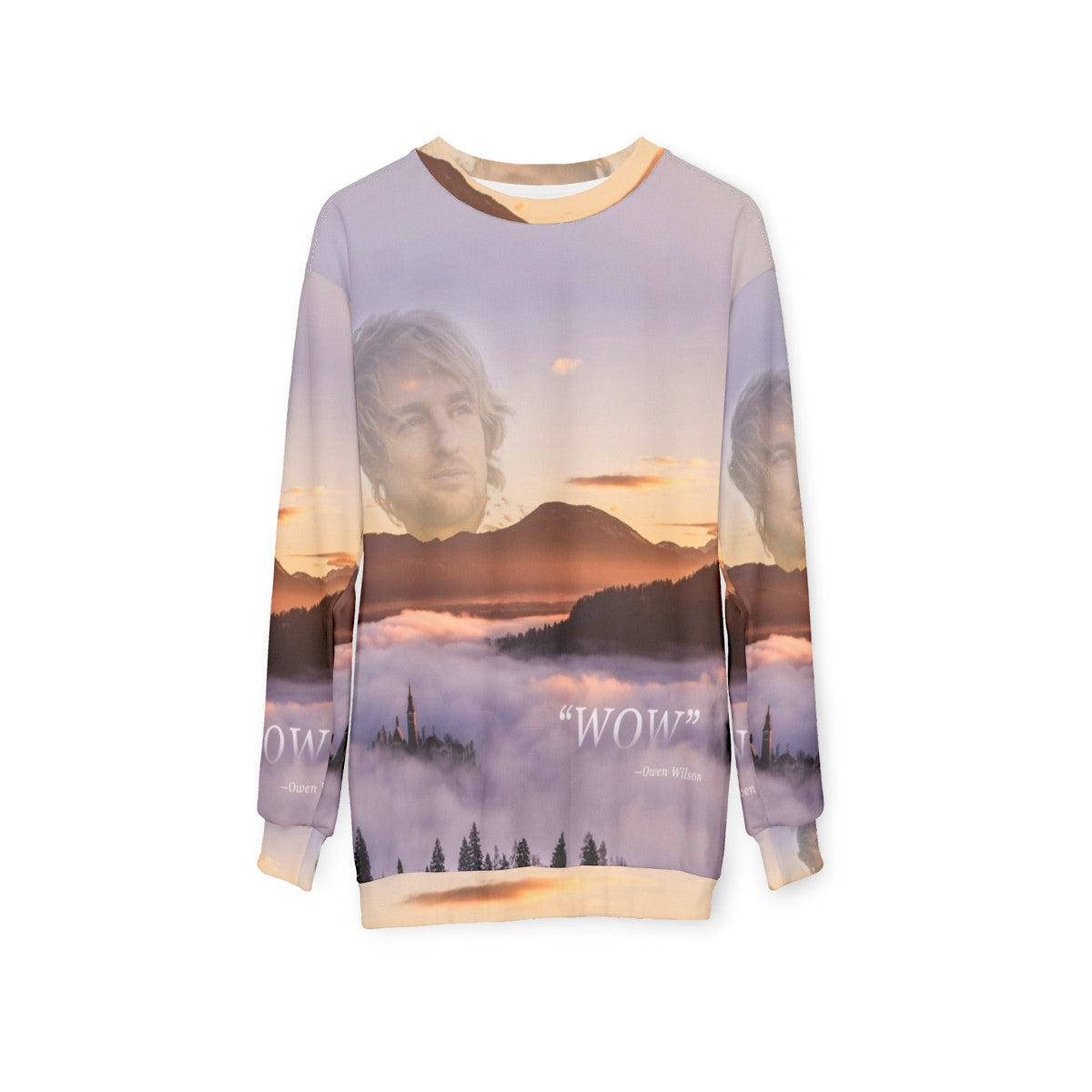 Wow Owen Wilson Inspirational Sweatshirt - hanging