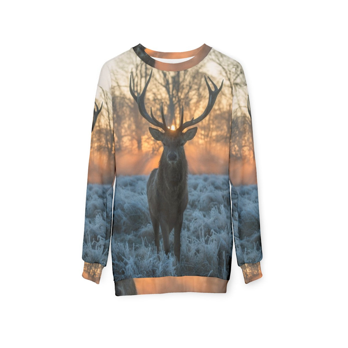 Legendary Stag Sweatshirt - Scottish Highlands Hunting Wildlife - hanging